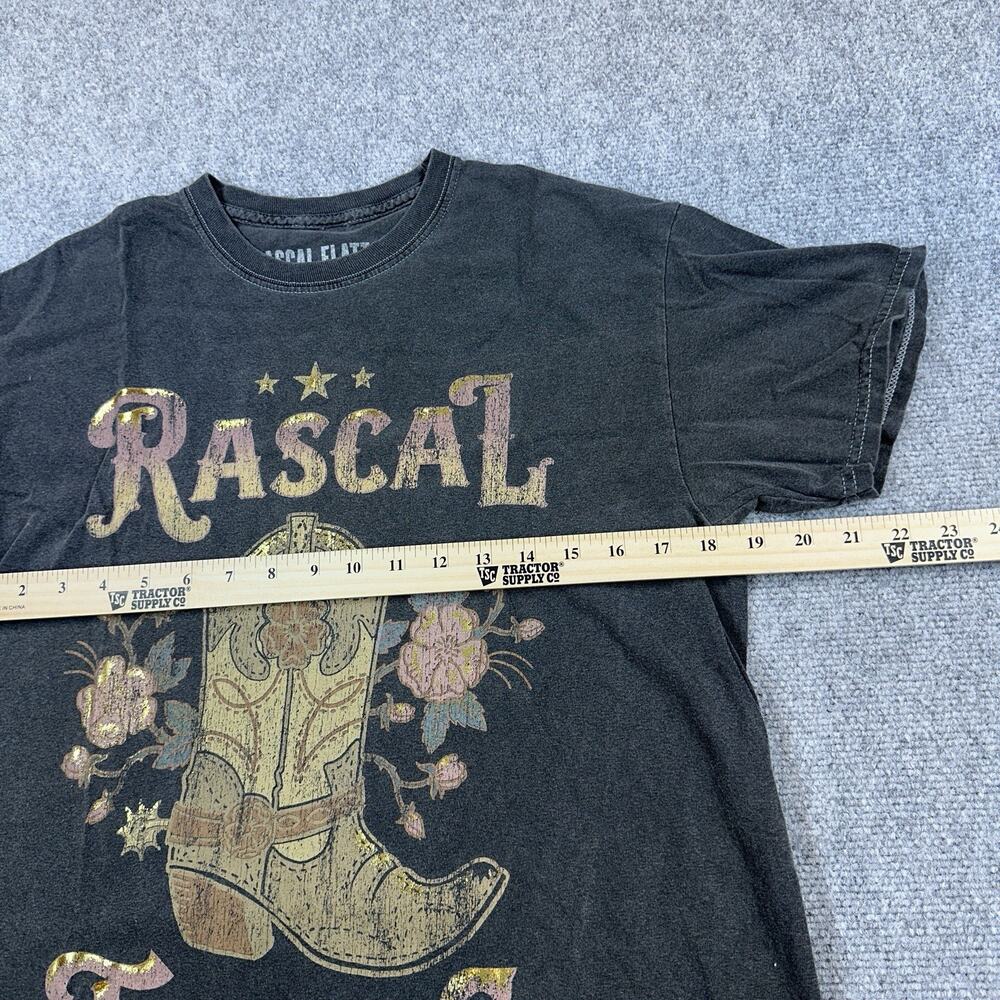 Rascal Flatts Band T Shirt Gray Distressed Graphic Tee Country Music S/M - Picture 3 of 5